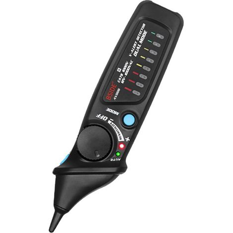 Berührungsloser Spannungsdetektor mit 12-1000-V-Steckdose. Automatischer/manueller Modus. Einstellbare Empfindlichkeit (1/5)