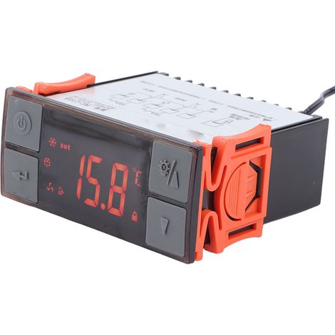 Hochleistungsfähiger digitaler Temperaturregler, Multifunktionssensor, elektrischer Thermostat für Luftgefrierschränke, Klima- und Feuchtigkeitsschränke (1/5)