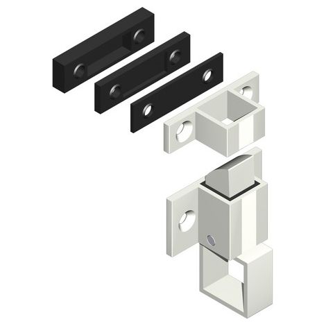 Schnäpper + Schließblech CROISSE DS - weiß - 6402