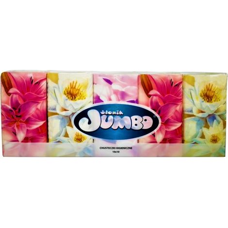 Pañuelos 100 unidades Jumbo Elephant 10x10 Delicados Suaves Blancos 100% Celulosa Pañuelos Suaves (1/2)