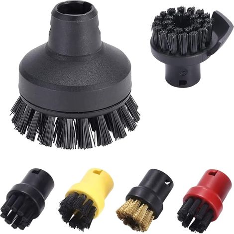 Adecuado para cepillos redondos de nailon, juego de cepillos redondos, cepillo de limpieza a vapor, limpiador a vapor SC1 SC2 SC3 SC4 SC5 6 (6 piezas) (1/5)