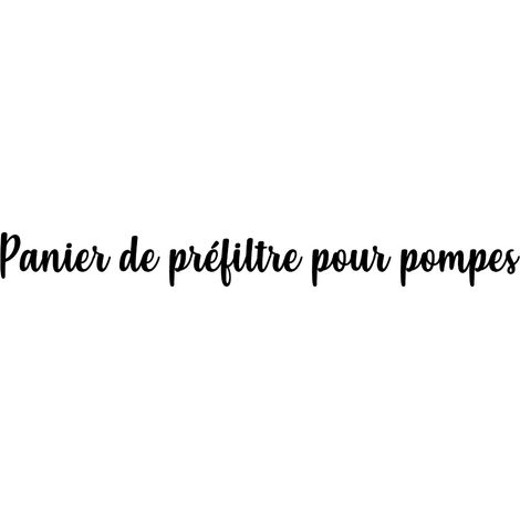 Panier de préfiltre pour pompes Freeflo - Pentair