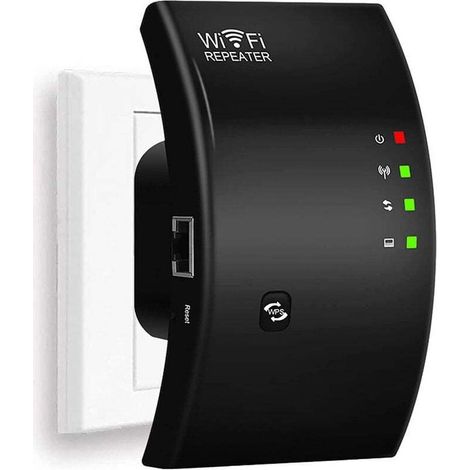 Tigrezy WLAN-Repeater, leistungsstarker WLAN-Verstärker, N300 WLAN-Extender, WLAN-Signalverstärker, 1 Ethernet-Anschluss, Reichweite bis zu 200 m², einfache Installation, kompatibel mit allen Internet