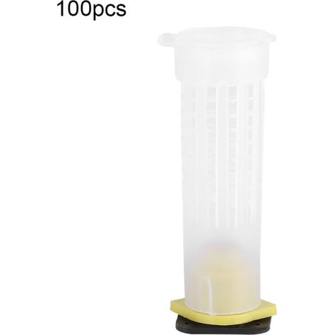 Beekeeping Breeding Cup Kit 50/70/100, Queen Bee Cages, Beekeeping Tool Equipment, Plastic and (100PCS) (1/5)