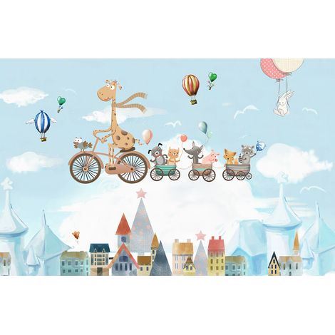 Papier peint panoramique Enfants - Animaux - 493 cm x 320 cm (1/2)