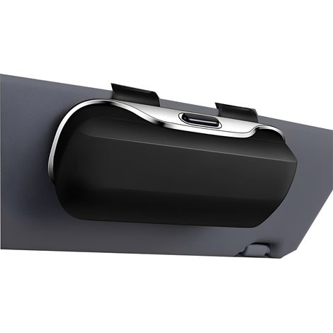 Étui à lunettes pour pare-soleil – Support à lunettes de soleil – Étui à lunettes pour voiture – Organisateur de lunettes – Accessoire de rangement pour voiture – ABS – Noir (1/5)
