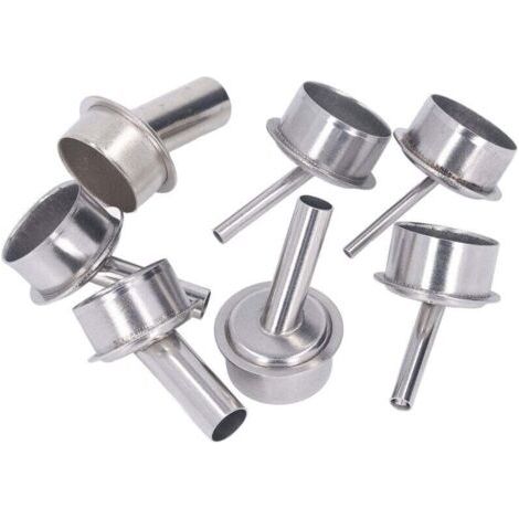 Kit 7 Buses pour Pistolet à Air Chaud 861DW - Acier Inoxydable (3-12mm) - Compatible Station de Soudage - Accessoires Professionnels (1/4)