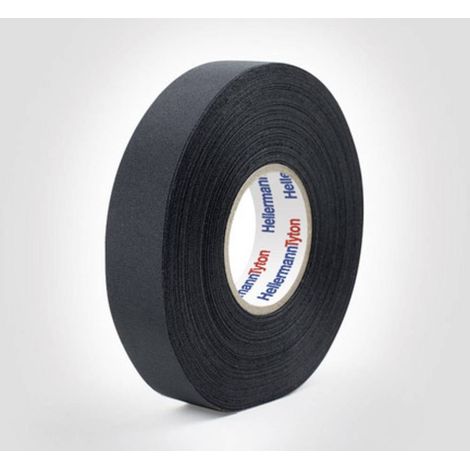 HellermannTyton HTAPE-PROTECT250-PET-BK 712-10003 Ruban adhésif toilé (L x l) 25 m x 19 mm 1 pc(s) (1/2)