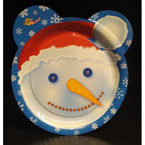 Piatti carta monouso biodegradabili Natale 100 pz  24 cm festa di compleanno bambini