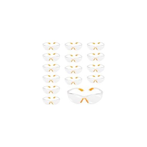 15 pièces Lunettes de protection de travail de bricolage Lunettes de sécurité anti-rayures Lunettes de cyclisme en plastique pour laboratoire de peinture de jardinage (1/3)