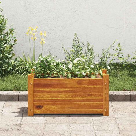 vidaXL Letto Rialzato da Giardino in Legno di Acacia 50x25x25 cm