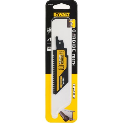 Lame de scie sabre DEWALT Carbide métal 102mm (1/3)