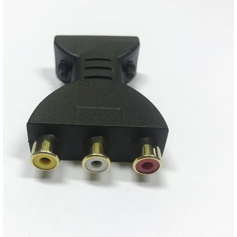 1 convertisseur HDMI vers RCA, unidirectionnel, pour connexion PC/DVD/décodeur vers TV analogique (1/3)
