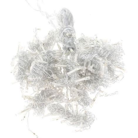 BLEU 3M3M 30LEDs filet Rideau Guirlande Lumineuse lumière Prise EU 8 modes pour décoration Noël fête soirée bar mariage chambre (1/4)