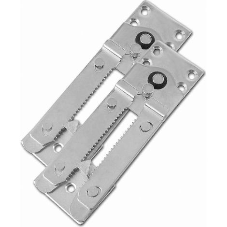 Loquets en acier robuste compatibles avec les canapés modulaires, connecteurs de meubles réglables, lot de 2, longueur 175 mm. (1/5)