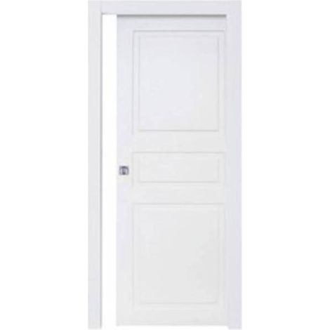 PORTA BUGNA SCORREVOLE 70X210 CM LACCATO BIANCO