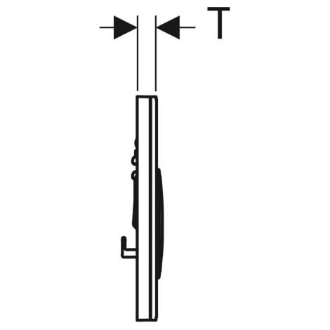 Geberit Sigma21 Betätigungsplatte, für 2-Mengen-Spülung, (1/6)