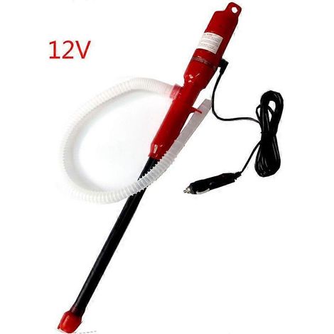 Pompe de chargement/recharge de liquide universelle 12 V/24 V pour voiture - Pompe manuelle de transfert de liquide - 12 V - Rouge (1/5)