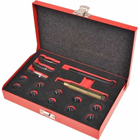 15 Pz Kit Riparazione Filetto Candela Incandescenza M10x1,0 mm vidaXL