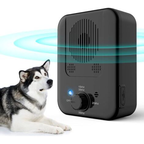 Anti Aboiements Chiens, 3 Réglable Fréquence Ultrasons Dispositifs Anti-aboiements avec Sifflet, 33 Pieds Rechargeable Dispositif Dissuasion pour Petits et Grands Chiens Exterieu,anti aboiement chien (1/4)