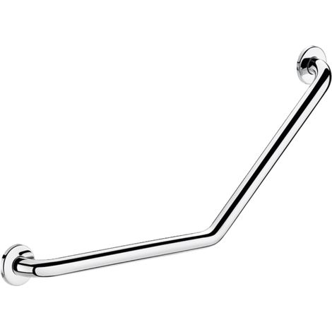 Delabie – Barre de maintien coudée 135° inox 304 – Longueur 680 mm – Diamètre 25 mm – Charge max 115 kg – Finition UltraPolish (1/5)
