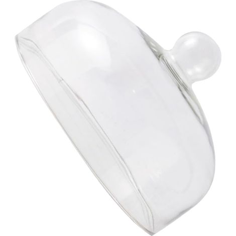 1pièce Cloche Verre Micro Paysage Petit Couvre Dessert Protection Anti-poussière Plateau Gâteau Fruits Stable et Élégant
