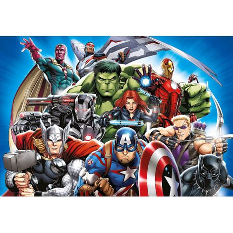 Poster intissé - Disney Marvel -les avengers -10 personnages - 155 cm x 110 cm (1/3)