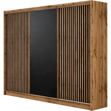 Armario Honolulu 226 , 215x250x61cm, Puertas de armario: Correderas, Número de estantes: 0