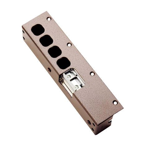 INCONTRO ELETTRICO 94080 MOTTURA  ACCIAIO VERNICIATO  MM 21,45X52 H MM 46 SX