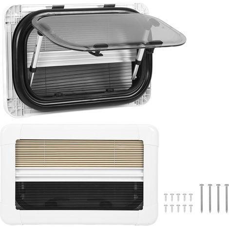 Fenêtre de camping-car avec pare-soleil, Protection UV, anti-insectes, pour camping-cars, remorques, fourgonnettes, 500mm, 300mm (1/5)