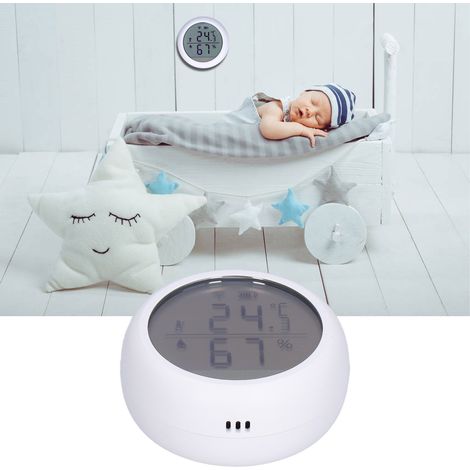 Tuya Smart Luftqualitätsmonitor, Temperatur- und Feuchtigkeitssensor, Mini-Wandluftqualitätsmonitor (Batterie nicht enthalten) (1/5)