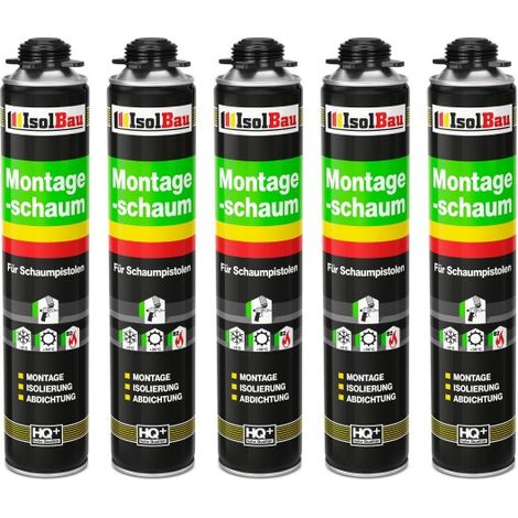 IsolBau Pistol Mounting Foam B2 Montageschaum 5 x 750 ml (1/5)