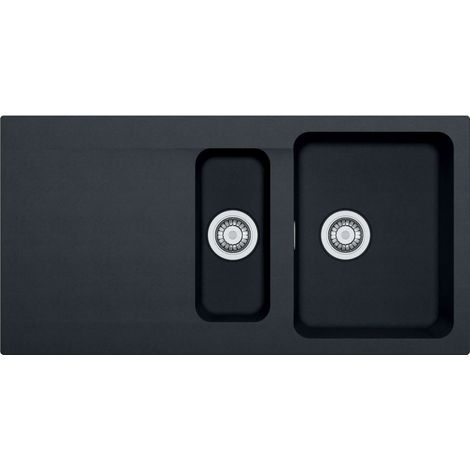 Franke Orion - Fregadero de tectonite OID 651, 100x51 cm, negro 114.0288.592 (1/3)