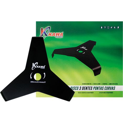 Kawapower Disco de 3 Dientes Puntas Curvas