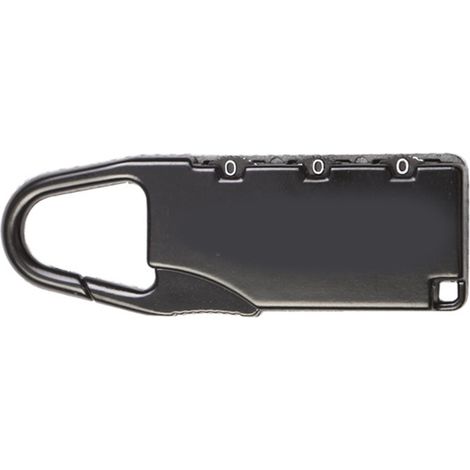 Cadenas à combinaison 3 chiffres en alliage de zinc, noir, pour valise, tiroir ou boîte à outils (1/4)