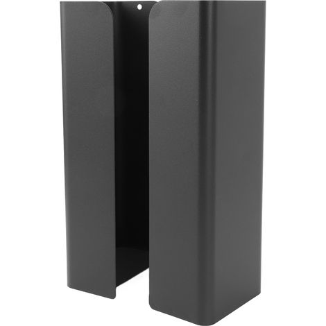 Porte-essuie-tout magnétique - Acier carbone - Noir - 240x85x60mm - Lot de 2 - Sans perçage - Design ajustable pour réfrigérateur (1/5)