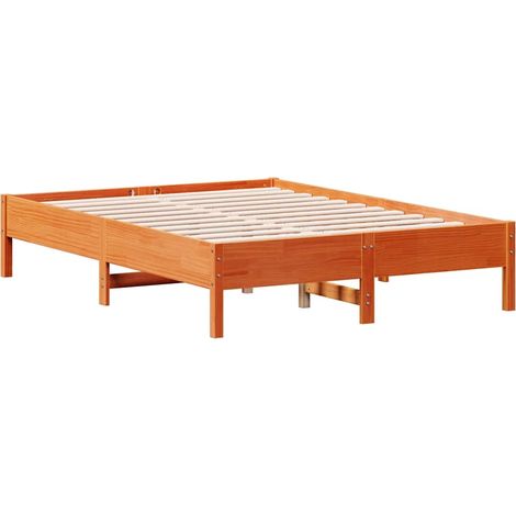 Maison Exclusive - Letto senza Materasso Marrone Cera 120x190 cm in Legno di Pino