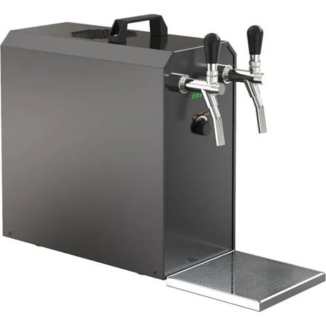 Tireuse à bière STREAM 50K avec pompe à air valise à bière, refroidisseur à passage 2 voies refroidisseur sec, jusqu'à 55 litres/h - ÉDITION NOIRE