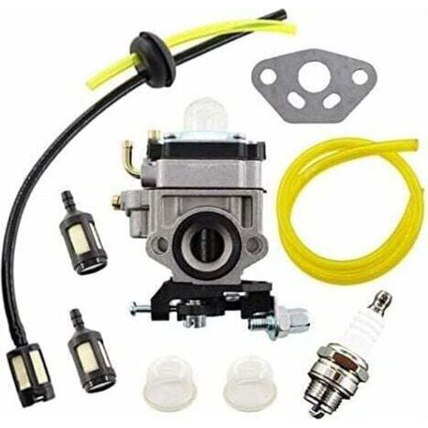 Kit de Carburateur pour Débroussailleuse AL-KO Alko, Modèles TH23 TH26 TH34 23CC 25CC 26CC 33CC 35CC 101PB26 avec Tuyau et Filtre à Essence.