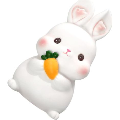 Tirelire de Lapin Petite Taille en Vinyle Résistant Décoration de Pâques pour Pièces de Monnaie et Présent d'anniversaire Fille (1/5)