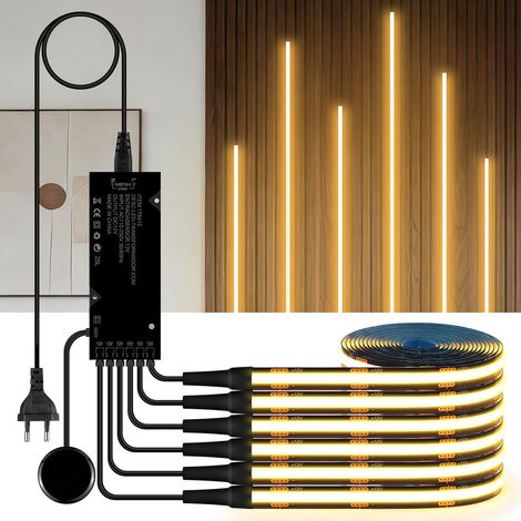 Ruban LED COB Eclairage Sous Meuble Dimmable Tactile 12V Blanc Neutre Lot de 1 1M (1/5)