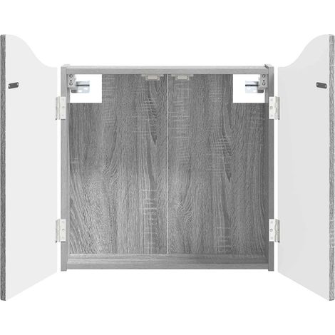 vidaXL Armario para dianas Sonoma gris 56 x 12 x 63 cm (1/2)