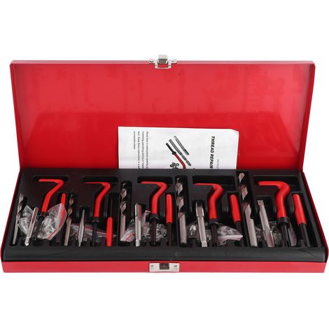 Kit de réparation de filetage 131 pièces M5 M6 M8 M10 M12 inserts filetés pour outils de réparation automobile professionnelle (1/5)