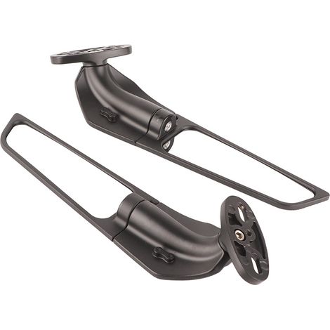 Rétroviseur Moto Aile Arrière Réglable Miroirs Latéraux Remplacement pour NINJA 250 300 400 650 H2 H4 (1/5)