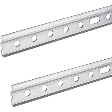 2 Stück Aufhängeschienen 557 mm Schrankaufhänger-Leiste Schrankschienen für Küchen-Möbel Schrankaufhänger-Schienen Stahl verzinkt Wandschienen für Hängeschrank von SOTECH (1/4)