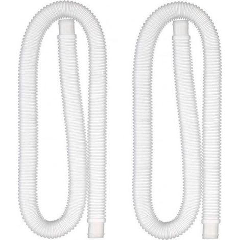 Replacement pool hose - 1.25 inches - Compatible with Intex pump - White (1/4)