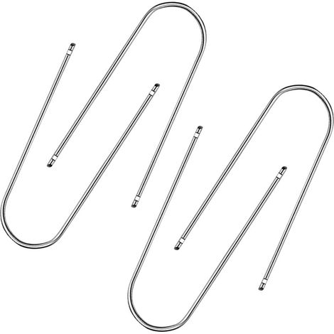 Lot de 4 outils de démontage d'autoradio en acier inoxydable pour le démontage de la plupart des CD et convertisseur de fréquence audio (en forme de U) (1/5)