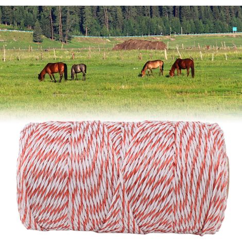 Clôture électronique, terrain agricole, corde électrifiée, ceinture électrifiée, clôture électrique, fil électrique (1/5)
