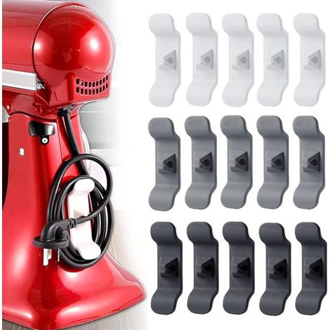 Système de rangement de câbles en 15 pièces. Indispensable pour la maison et la cuisine : mixeurs, cafetières, friteuses à air chaud, grille-pain et camping-cars. KAB (1/4)