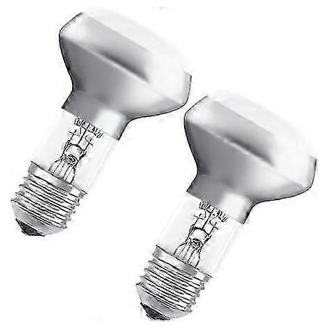 Ampoule halogène classique R63, culot E27, dimmable, 46 W, 60 Hz, blanc chaud 2700 K, lot de 2, boîte pliable (1/5)